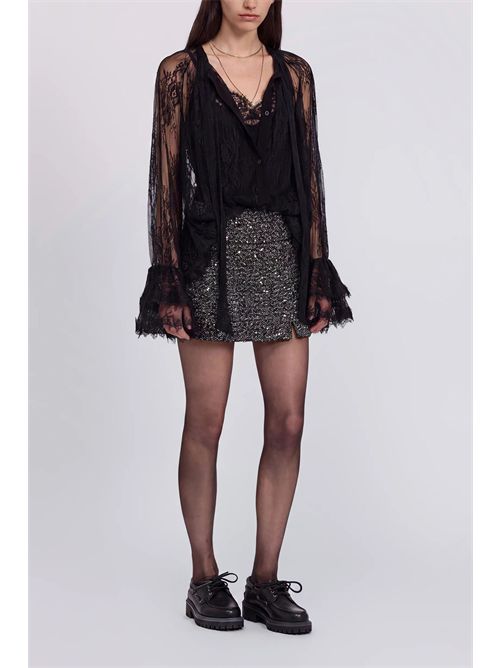 Minigonna in tweed con paillettes ERMANNO FIRENZE | D49EO016EZ0MF06299249